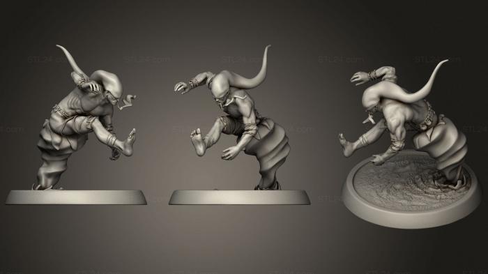 Figurines heroes, monsters and demons (Omubi, STKM_3178) 3D models for cnc
